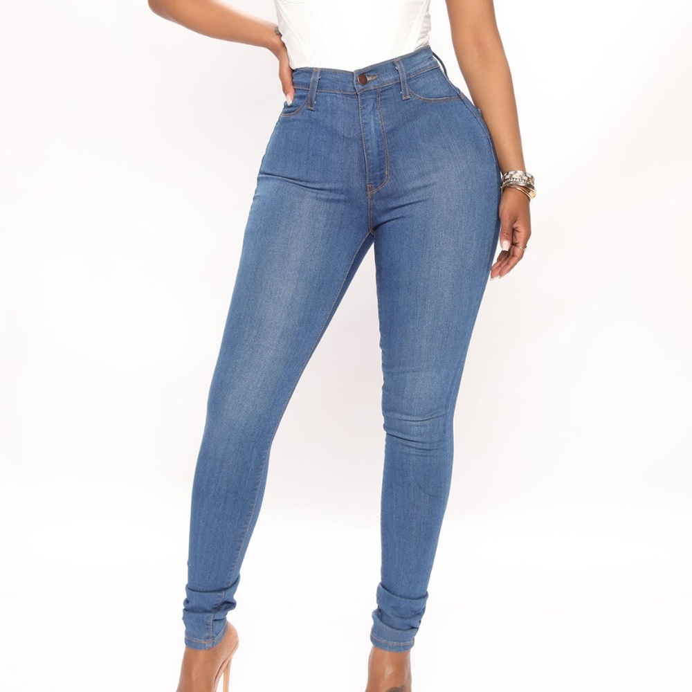 Fashion Nova Dark Wash Jegging Jean